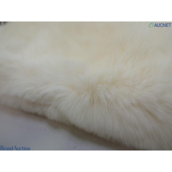 Chanel Rabbit Fur Bracelet Cuff CC Vintage Wristband Rare Authentic XS B&W - Picture 6 of 7